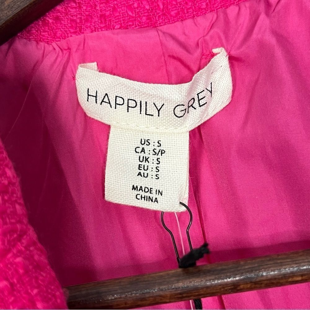 Happily Grey Pink Collared Suit Vest - Picture 5 of 5